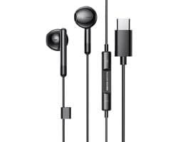 Golden Sound bedrade oordopjes - Oordopjes met draad en microfoon - USB-C aansluiting - Zwart