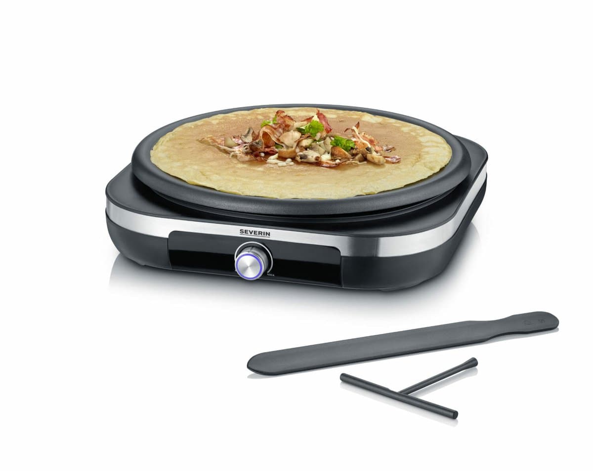 Severin CM 2199 Crêpe-maker – XXL Grillplaat Ø 38 cm – Antiaanbaklaag – Voor Zoete en Hartige Crêpes — afbeelding 1