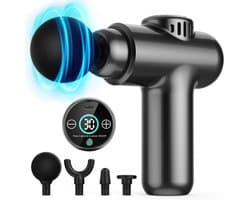 SnelShoppen - Massagepistool Mini Massagegun, Professioneel Diepweefsel Massagepistool, Draagbare Masseur met 30 Snelheden en LCD Touchscherm, Voor Sp
