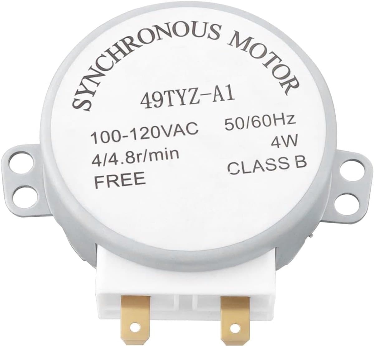 SnelShoppen - 1pc 120V AC Magnetron Draaimotor Spindelmotor 4/4.8 RPM Geschikt voor Solo Magnetron Keukenaccessoire — afbeelding 1