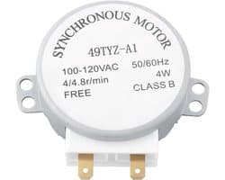 SnelShoppen - 1pc 120V AC Magnetron Draaimotor Spindelmotor 4/4.8 RPM Geschikt voor Solo Magnetron Keukenaccessoire