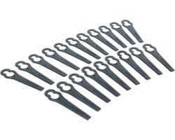 Reservemesjes Grasmaaier - Snijbladen Plastic - Gazon Onderhoud - Snelle Wissel - 20 Stuks - Zwart