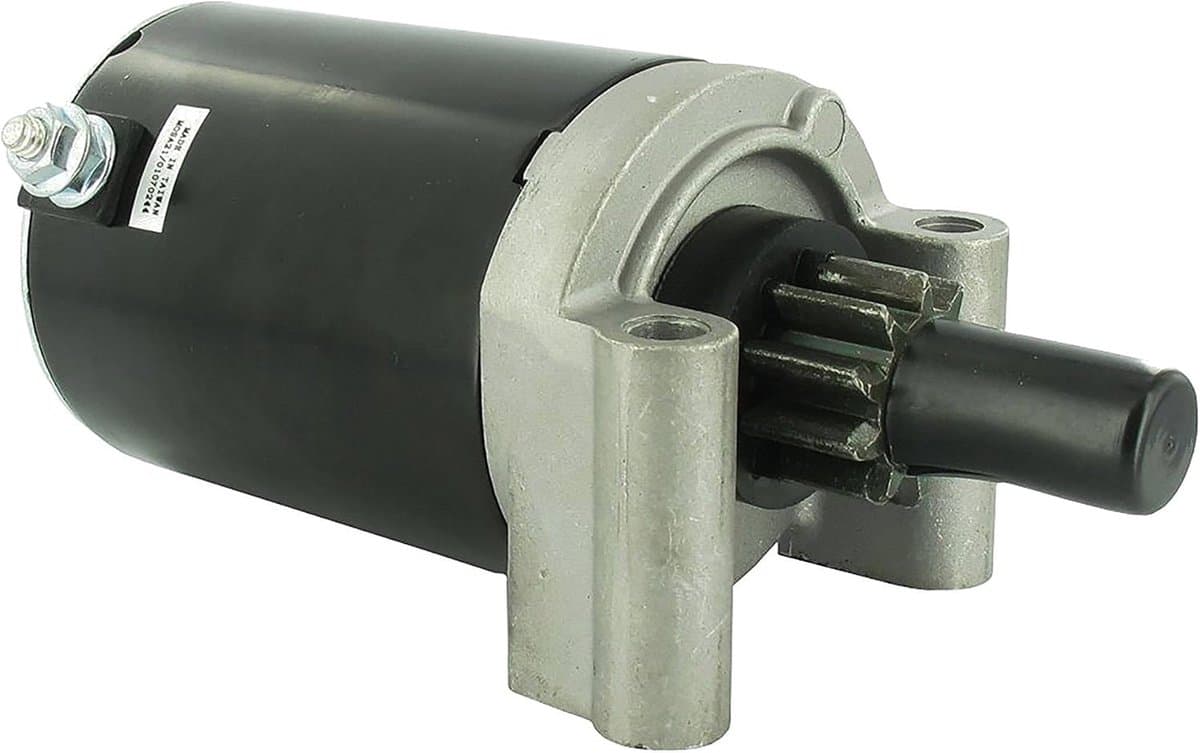 Elektrische Starter Motor - Motor Starter - Grasmaaier Reparatie - 10 Tanden - 12.5-14 PK - Zwart — afbeelding 1
