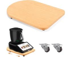 Keukenmachine Plank - Rolplank Bamboe - Apparaat Verplaatsen - Lift en Rol Systeem - 40 x 28 cm - Bamboe