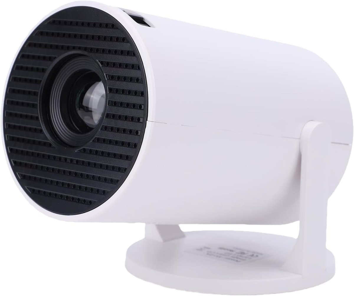 SnelShoppen - Mini Projector 480 x 360, Draagbare Home Theater Projector met WiFi, 50 ANSI, Stil, 240° Rotatie, Ideaal voor Feest, Camping, Kinderen, — afbeelding 1