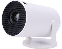 SnelShoppen - Mini Projector 480 x 360, Draagbare Home Theater Projector met WiFi, 50 ANSI, Stil, 240° Rotatie, Ideaal voor Feest, Camping, Kinderen,