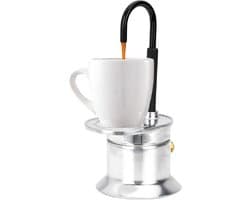 Koffiezetter - Moka pot - Koffie Maken - Snel Brouwen - 17 cm - Zilver