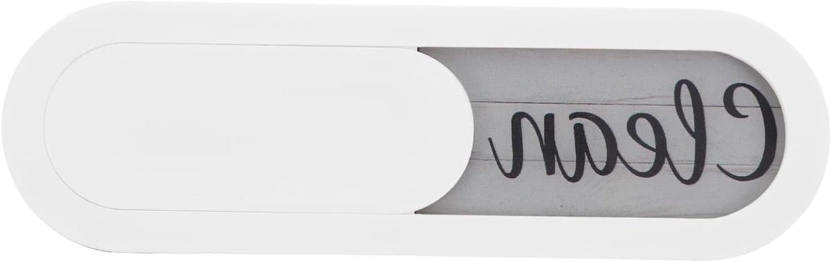 Vaatwasser Magneet - Indicator Bordje - Schoon Vuil Aangeven - Schuifbaar Ontwerp - 15 x 4.5 cm - Wit — afbeelding 1