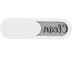 Vaatwasser Magneet - Indicator Bordje - Schoon Vuil Aangeven - Schuifbaar Ontwerp - 15 x 4.5 cm - Wit
