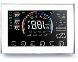 Slimme Thermostaat - App Bediening - Energie Besparen - LCD Touchscreen - Programmeerbaar - Wit