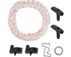 10 meter startkabel grasmaaier met 2 stuks startergreep, 3,5 mm grasmaaierkabel, geschikt voor grasmaaiers - ShopVlot