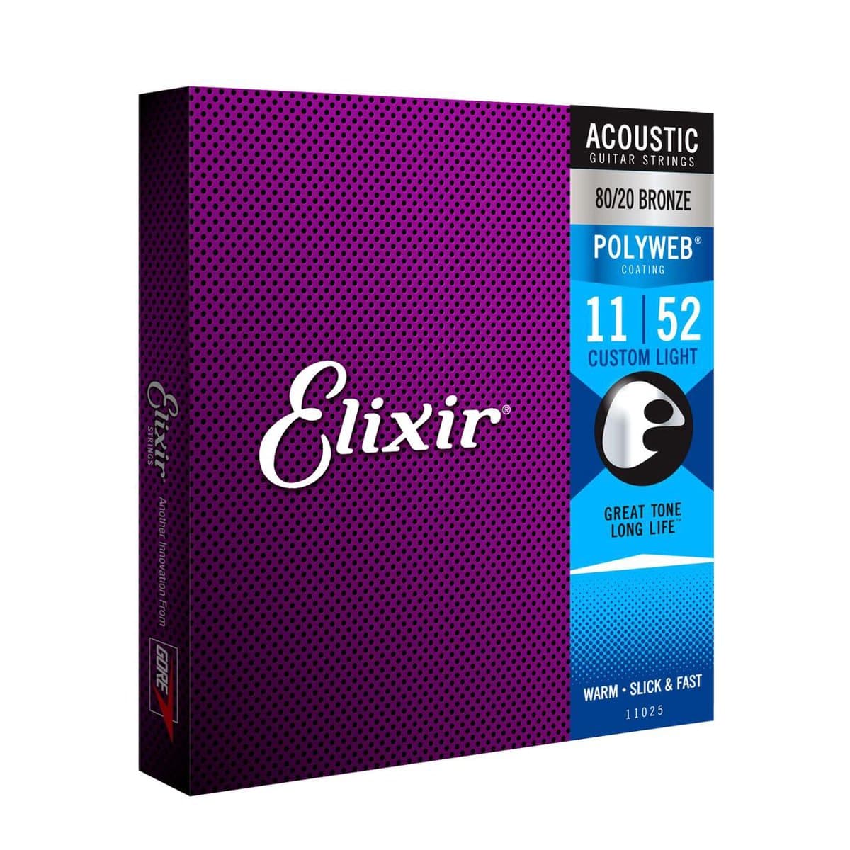 Elixir 11025 Polyweb Bronze Snaren voor Akoestische Gitaar (11-52) — afbeelding 1