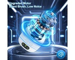 Draadloze Plafondventilator camper met LED lamp & Afstandsbediening - 8000mAh Oplaadbaar - 3 Snelheden -Timer -Stille Motor & Afneembare Bladen - Ø27cm - Voor Camping, Tent, Caravan, Slaapkamer, Tuin, RV & Overkapping - Wit