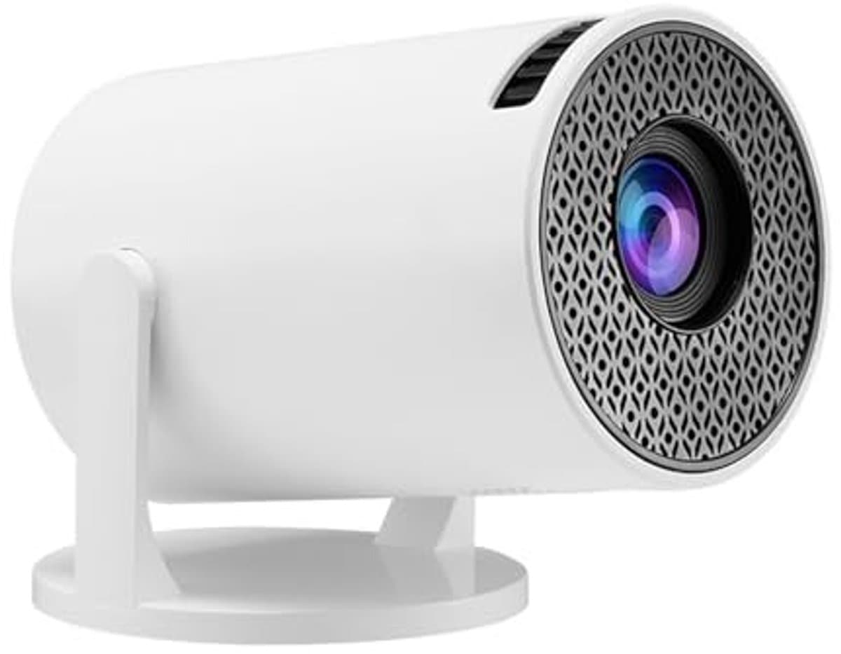 Dailygoody - Mini Projector - Draagbare Buitenprojector - Volledige HD 1080P - Wit - Wifi en Bluetooth - Geschikt voor Thuisbioscoop - Compact formaat — afbeelding 1