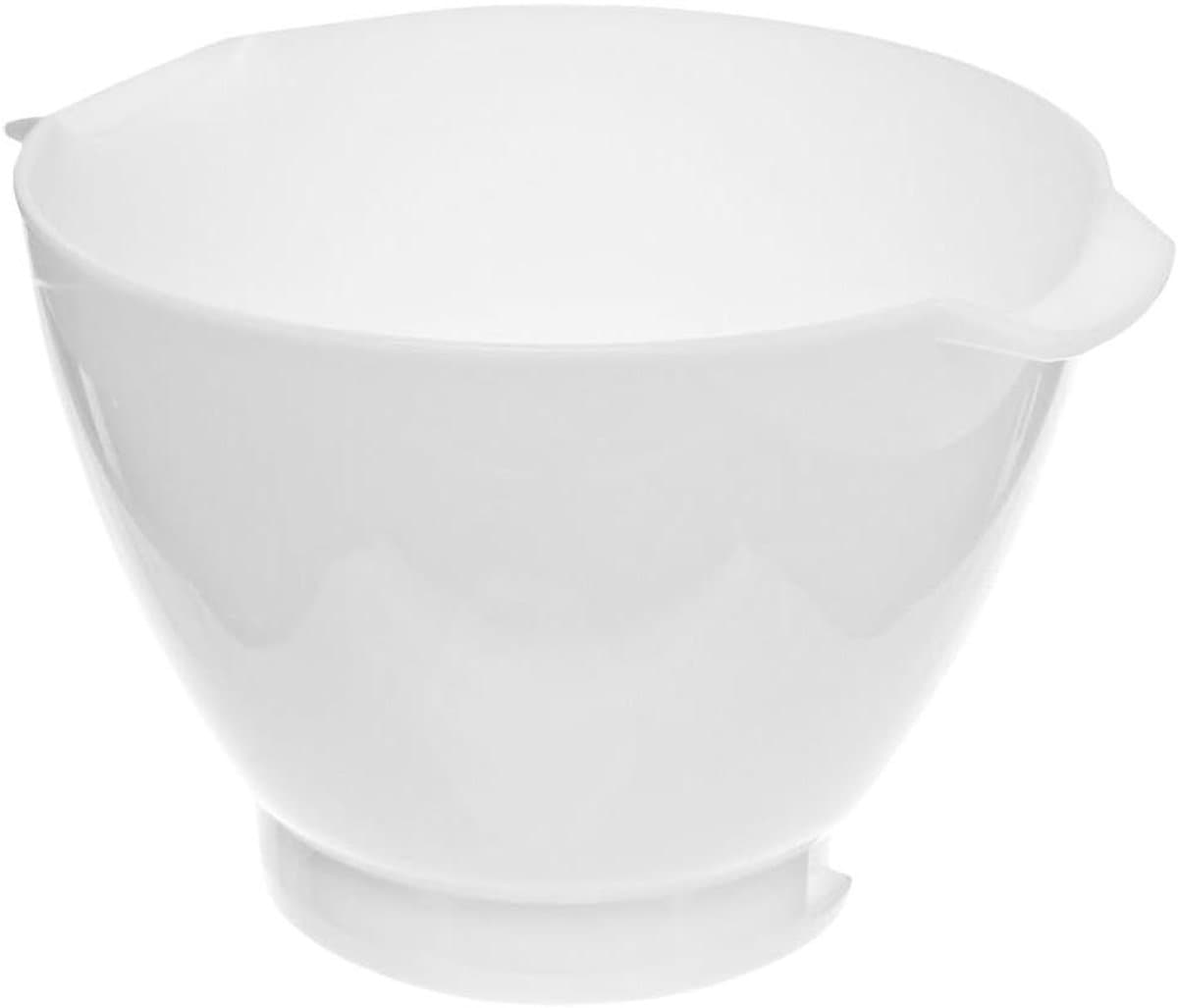 Mixer Kom Komt - Keukenmachine Kom - Voedsel Bereiden - Vaatwasserbestendig - 4.6 Liter - Wit — afbeelding 1