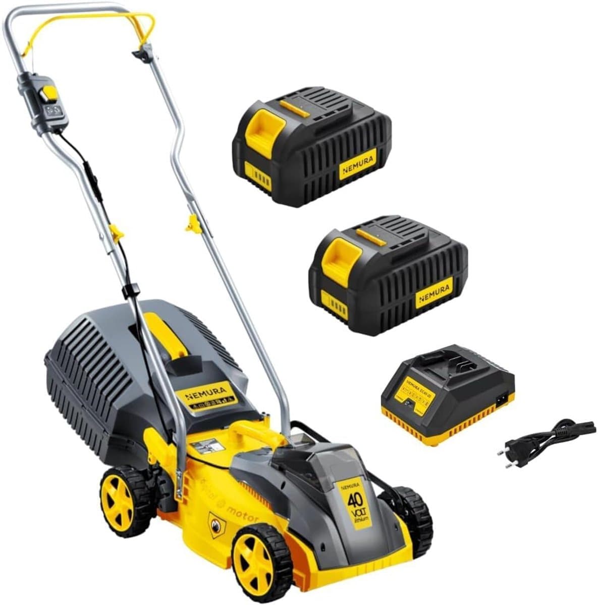 Draadloze Grasmaaier - Accugrasmaaier - Gazon Onderhoud - Borstelloze Motor - 32cm Maaibreedte — afbeelding 1
