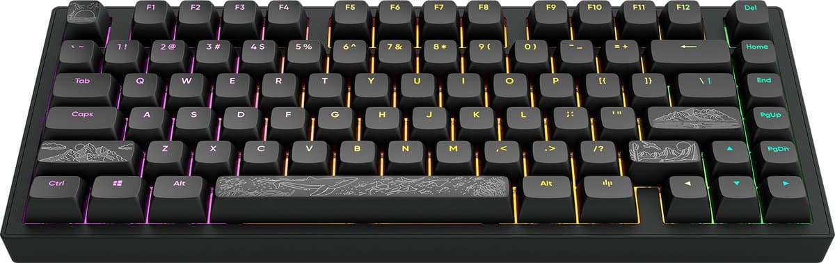 Dark Project ALU Terra Nostra R2 75% Mechanisch Gaming Toetsenbord - Aluminiumlegering - RGB-verlichting- Hot Swap - CSA-profiel - QWERTY Toetsenborden- 82 Keys - English ANSI — afbeelding 1