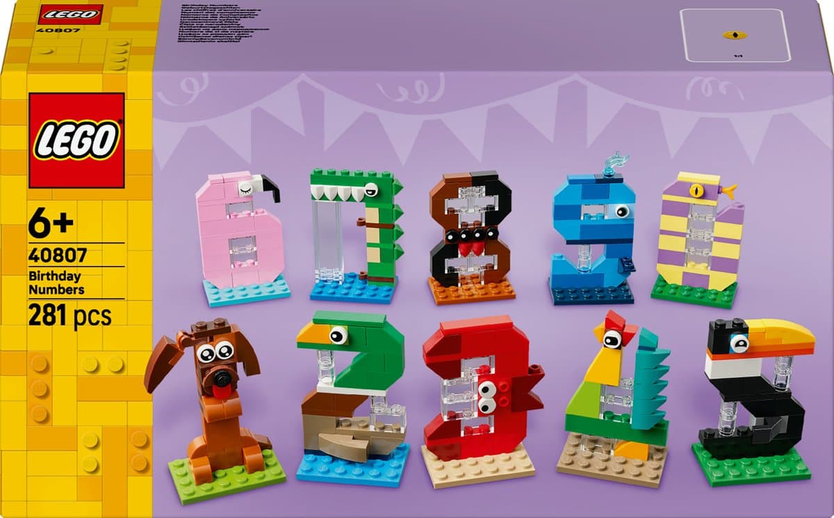 LEGO Icons - Verjaardagscijfers Constructiespeelgoed — afbeelding 1