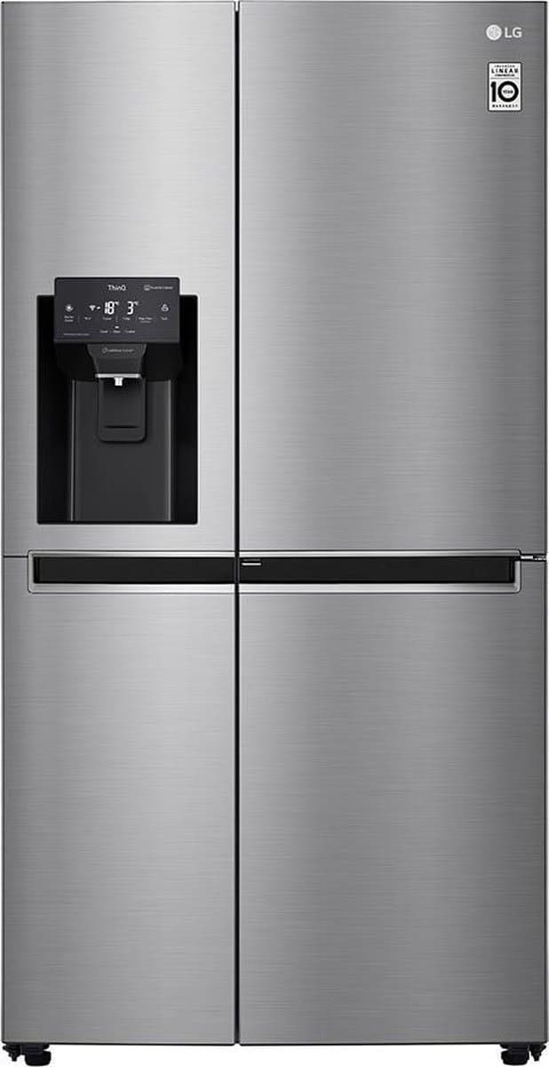 LG GSJ760PZZE ed Side-by-Side 405/196 L 179.0 x 91.2 73.8cm amerikaanse koelkast Ingebouwd/vrijstaand 625 l E Zwart, Grijs, Zilver — afbeelding 1