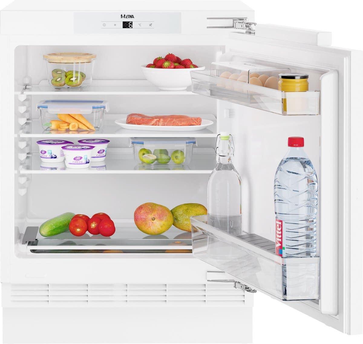 ETNA KKO682 - Onderbouw deur-op-deur koelkast - 82cm - Automatisch Ontdooien - Energieklasse E - SuperCool - LED display met temperatuurweergave — afbeelding 1
