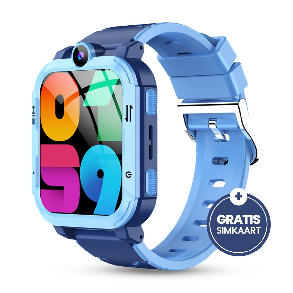 Trakidz Smartwatch kinderen - Jongen & meisje - Kinderhorloge - Gps - Horloge kids - blauw — afbeelding 1