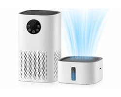 Luchtreiniger - Luchtbevochtiger combo - H13 Echt Hepa Filter,2-In-1 -Luchtreiniger voor allergieën - Luchtreiniger voor huisdieren