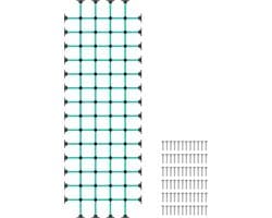 Klimnet voor kinderen met installatiebasis voor houten frames van 91,4 cm × 274,3 cm, 453,6 kg capaciteit vrachtklimnetladder voor speelplaatsen, boomhutten, schommelsets en