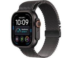 Apple Watch Ultra 4 - 49mm- Zwart Milanese band - M