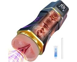 Elektrische Masturbator Erotiek Seksspeeltjes voor Mannen Solo - Masturbate Man Siliconen Pocket Pussy Masturbators Seksspeeltje Blowjob Realistisch Groot met Vagina Pussy Toy Mastuaber Sex Toys Men