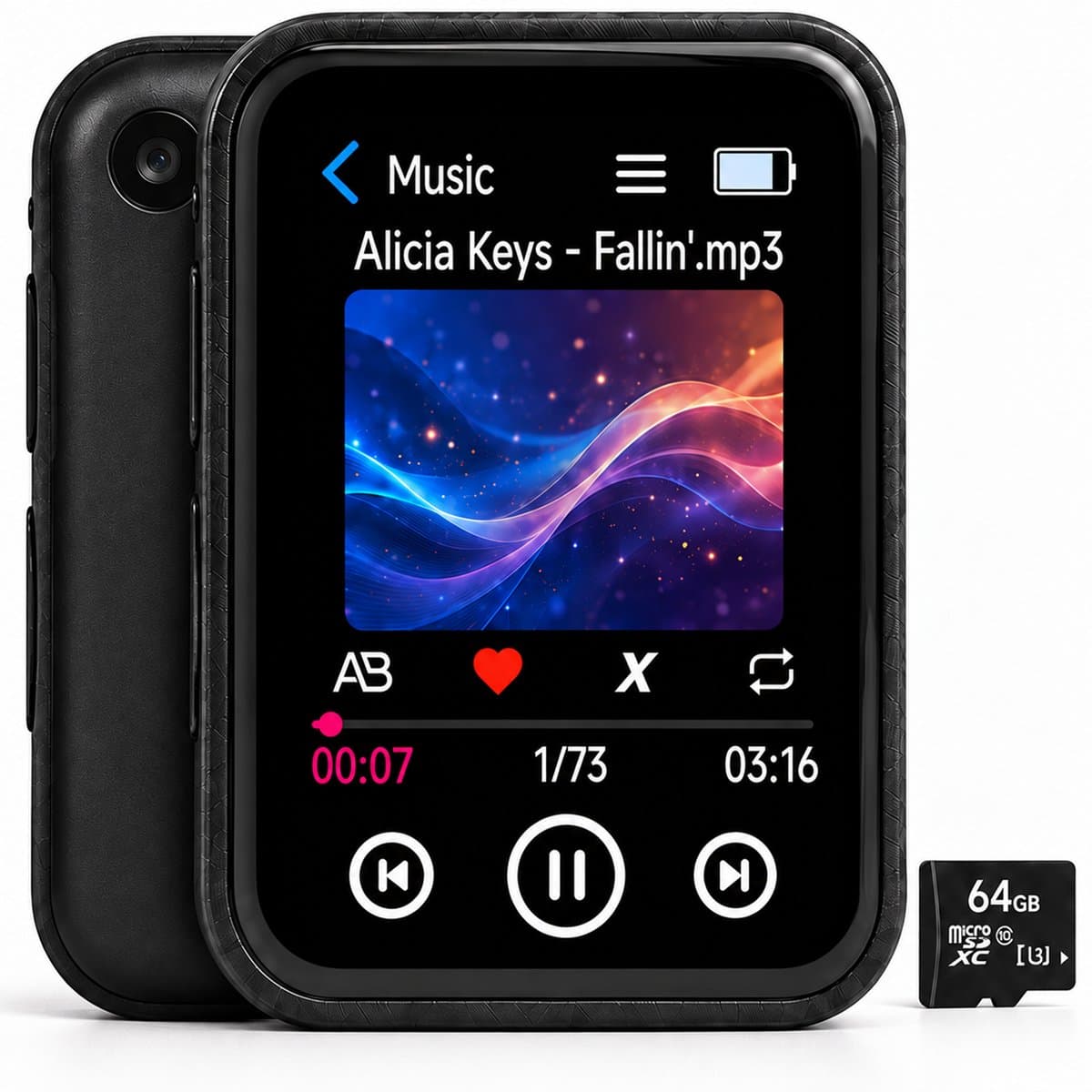 GH Goods MP3 Speler met Bluetooth - MP4 - Voice recorder - Dicatafoon - Camera - FM radio - HIFI — afbeelding 1