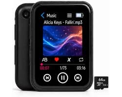 GH Goods MP3 Speler met Bluetooth - MP4 - Voice recorder - Dicatafoon - Camera - FM radio - HIFI