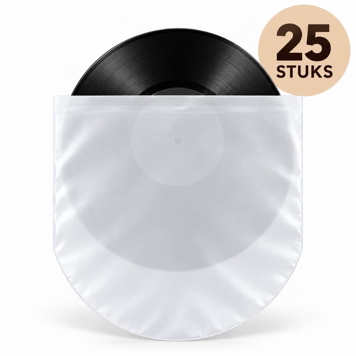LP Binnenhoezen - 25 Stuks - 150 micron -Vinleycare- Lp Beschermhoezen - Lp Hoezen Plastic - Lp Hoezen Binnenhoes Vinly — afbeelding 1