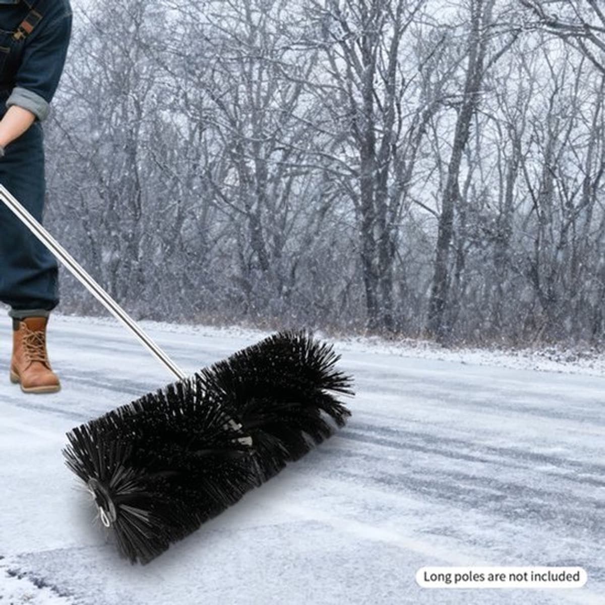 Grasmaaier Bezemkop Veegmachine - Rollende Borstelkop Voor Tuinen - 5.5 Kg Gewicht - Handmatig - Voor Gras En Sneeuw - Tuinonderhoud — afbeelding 1