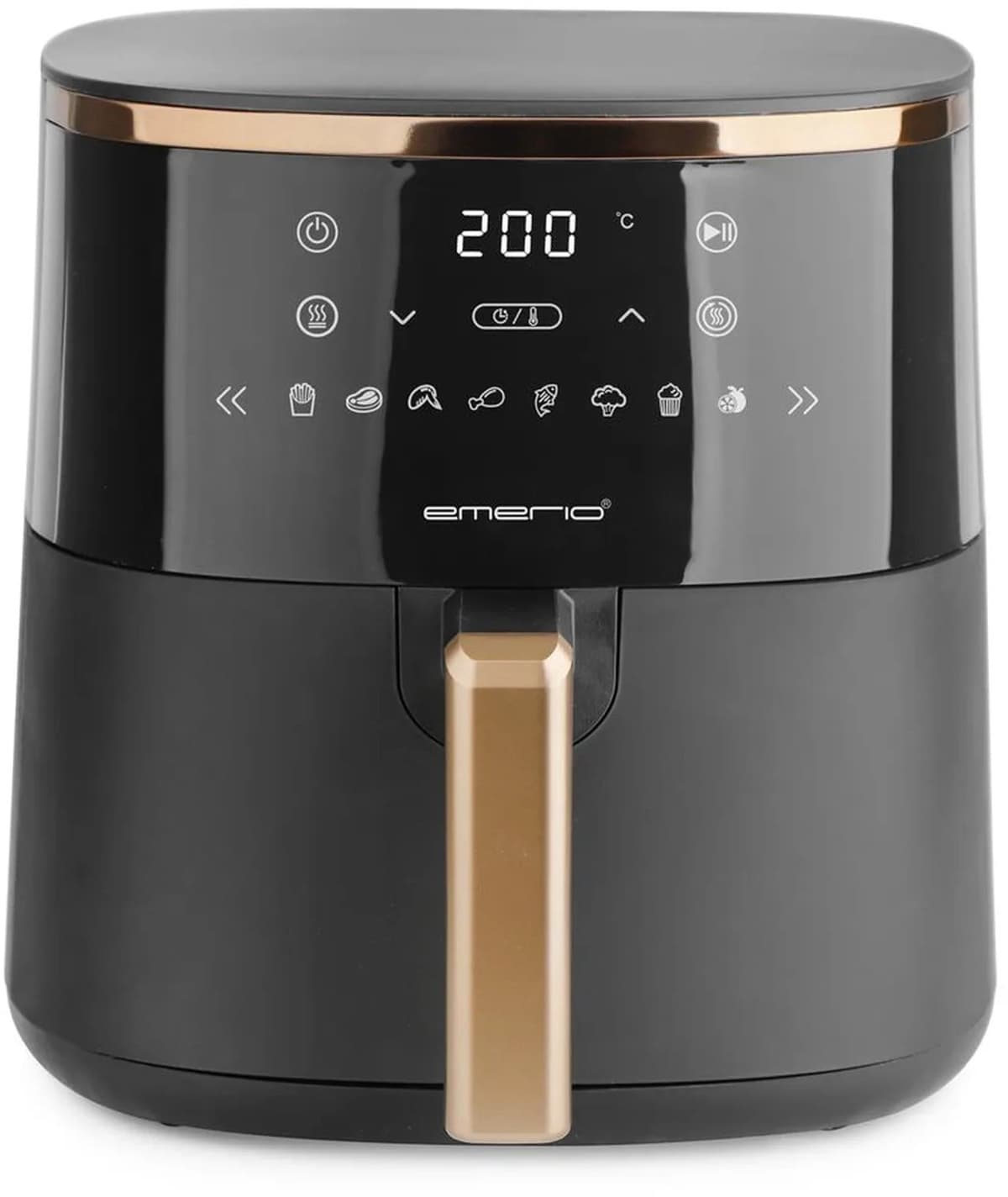 Digitale Airfryer – 4,2 Liter – Heteluchtfriteuse – Zwart – Voor Frituren, Bakken en Grillen — afbeelding 1