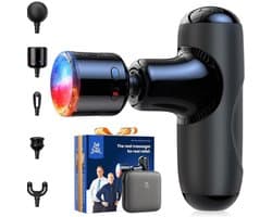 Massagengun - Massage Pistool - Massage Gun - Zwart - 14cm x 11cm x 3cm