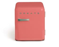 CREATE - Koelkast in retrostijl - Terracotta - Handvat Sage - FRIDGE RETRO 48L
