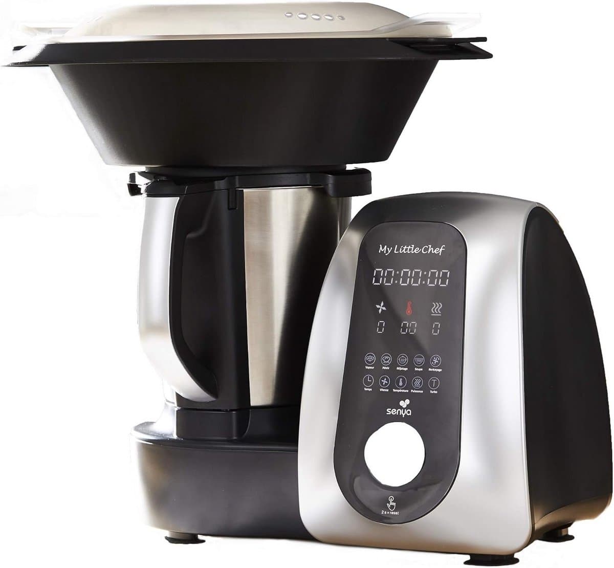 Multifunctionele keukenmachine My Little Chef 13 programma's 1700W zwart zilver — afbeelding 1