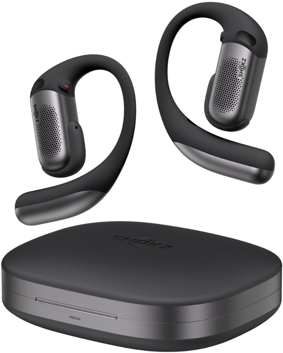 Shokz OpenFit Pro ANR Open-ear Draadloze Oortjes – Adaptieve Ruisonderdrukking - Dolby Atmos + headtracking - 50 Uur Afspeeltijd - Zwart — afbeelding 1