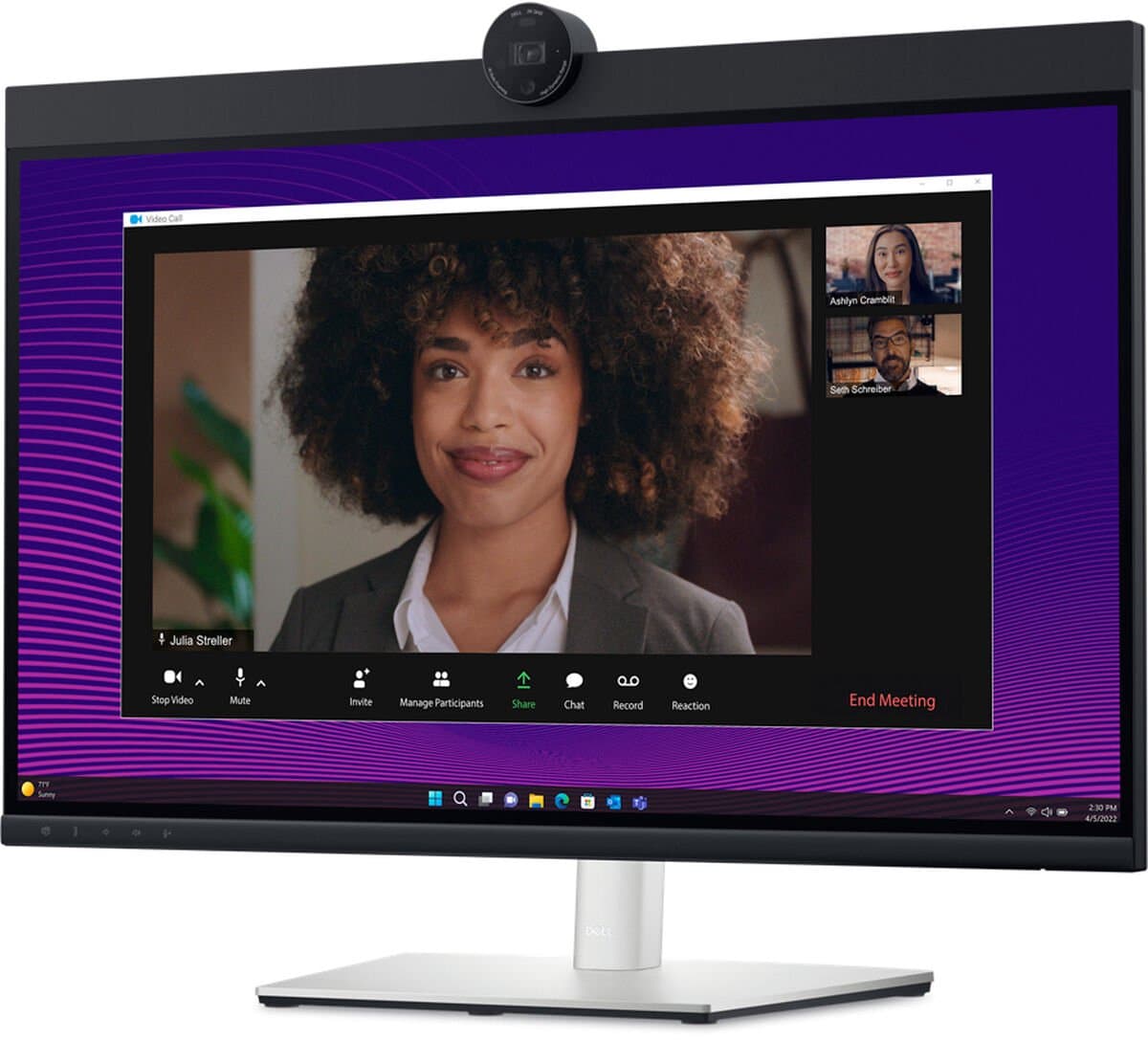 Dell Pro 27 Plus monitor voor videoconferencing - P2724DEB - 27 inch - QHD - Webcam - USB C 90w - RJ45 — afbeelding 1