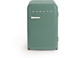 CREATE - Koelkast in retrostijl - Sage - Handvat Marmer - FRIDGE RETRO 107L
