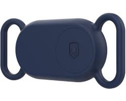 Go Go Gadget - Siliconen case - Geschikt voor Samsung Galaxy SmartTag2 - Huisdier case - Halsbanden tracker - Blauw