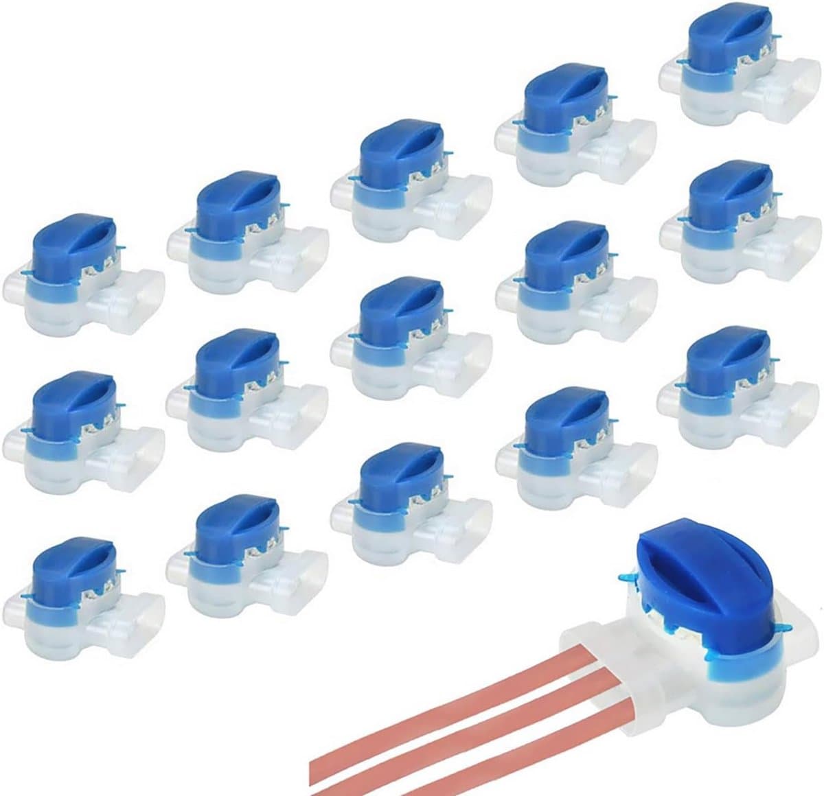 Waterdichte Kabel Plug 15 Pack - Ideaal voor Buiten en Tuinverlichting — afbeelding 1