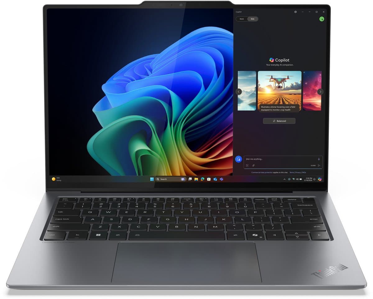 "Lenovo ThinkPad X9-14 Gen 1 Copilot+ PC Intel Core Ultra 7 258V Laptop 35,6 cm (14"") 2.8K 32 GB LPDDR5x-SDRAM 1 TB SSD Wi-Fi 7 (802.11be) Windows 11 Pro Engels Grijs" — afbeelding 1