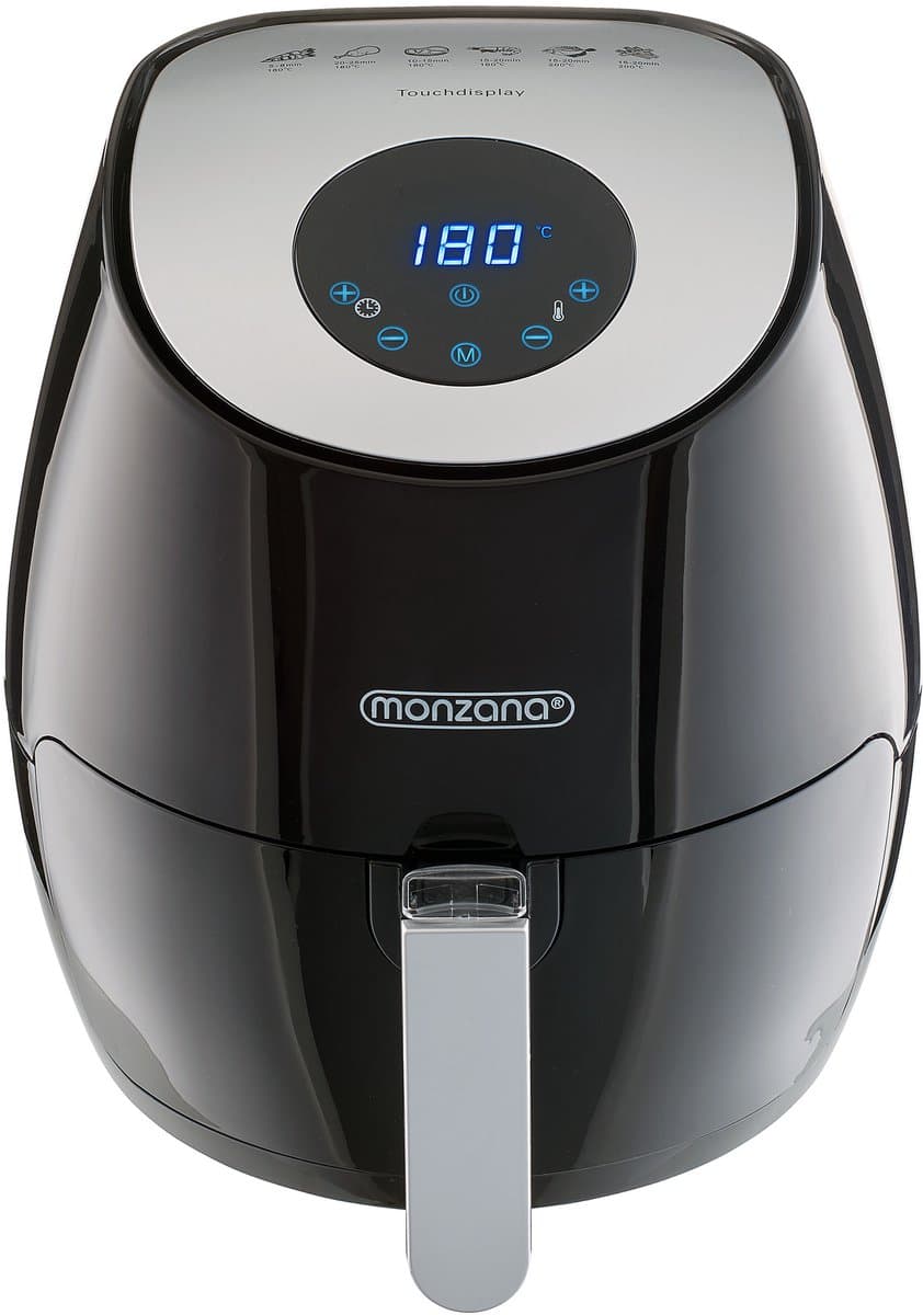Monzana Heteluchtfriteuse - 3,6 liter 1500W 6 Programmas - Zwart — afbeelding 1