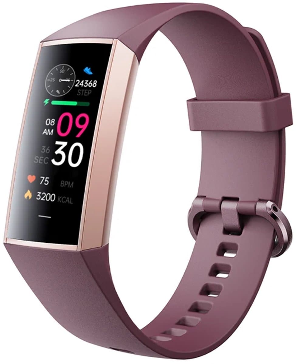 Otiume Stappenteller - Fitness Tracker - Smartwatch Horloge voor Dames en Heren - Paars — afbeelding 1