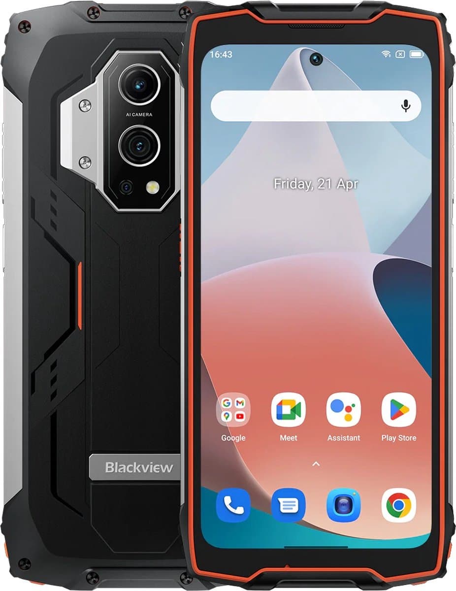 Blackview BV9300 - Robuuste Smartphone - 21GB RAM - 256GB - 40M Laser Rangefinder - 15080mAh - Helio G99 - 6.7'' 120Hz - 50MP+ 32MP Camera - IP68 Waterdichte Buiten Mobiele Telefoon NFC -Oranje — afbeelding 1