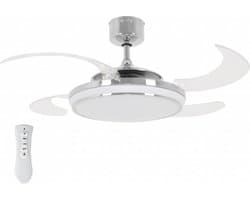 LT-Luce Plafondventilator Fanaway LED Chroom