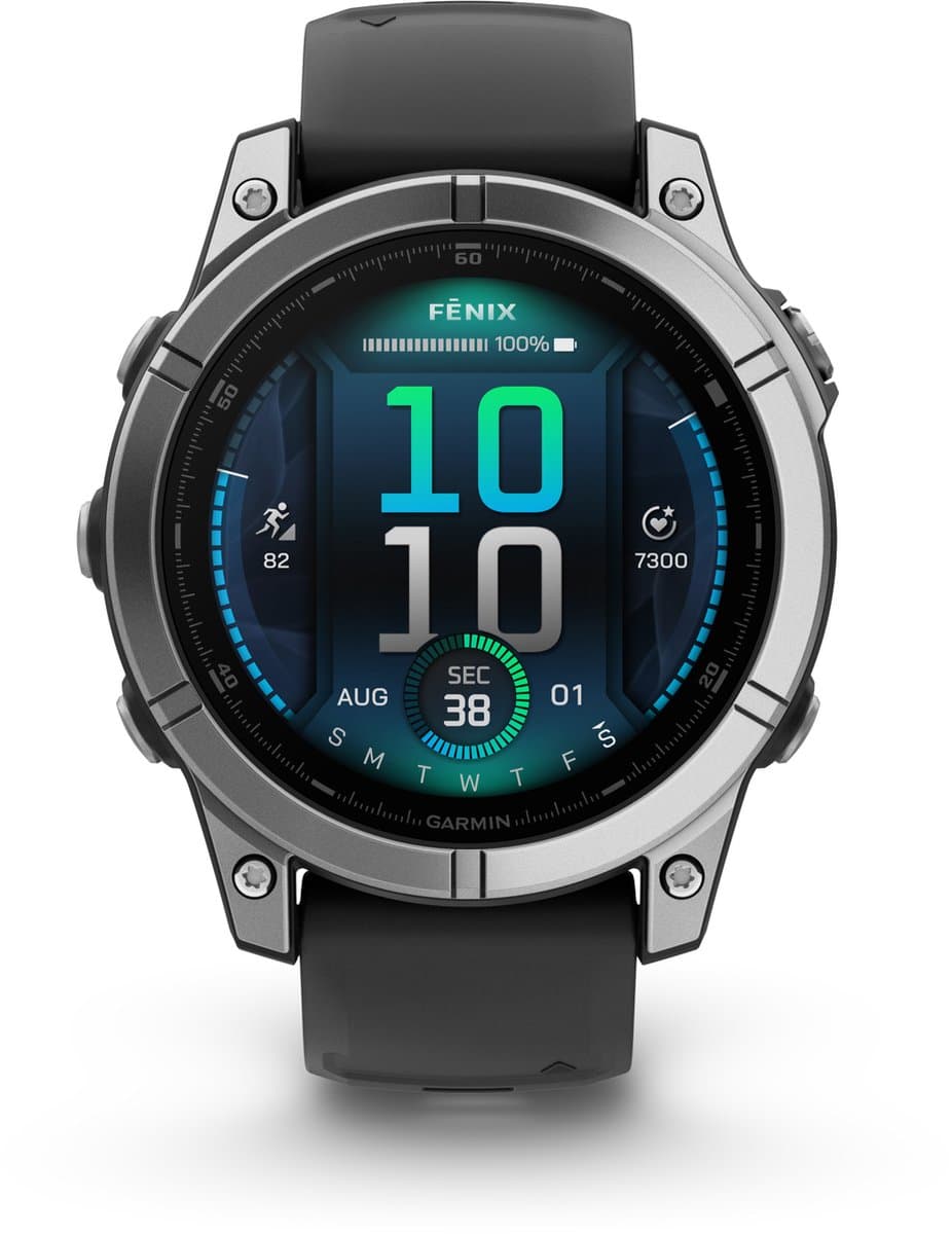 GARMIN fenix E RVS Smartwatch Zilver-Zwart — afbeelding 1