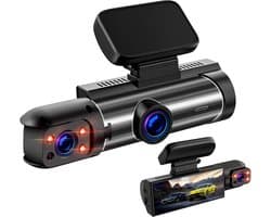 Dashcam voor auto - 170 Graden Kijkhoek - Nachtzicht - FullHD video - Wifi - Super compact - Parkeermodus - 3.16 Inch Scherm