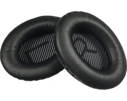 Somstyle Oorkussens Geschikt voor Bose QuietComfort 25/35/35II, QC25, QC35, QC35 II & QC45 Koptelefoon - 2 Stuks - Zacht Schuim - Eiwitleer - Zwart